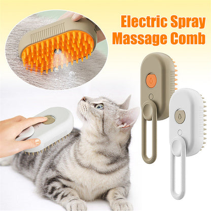 Cat Grooming Brush with Steam